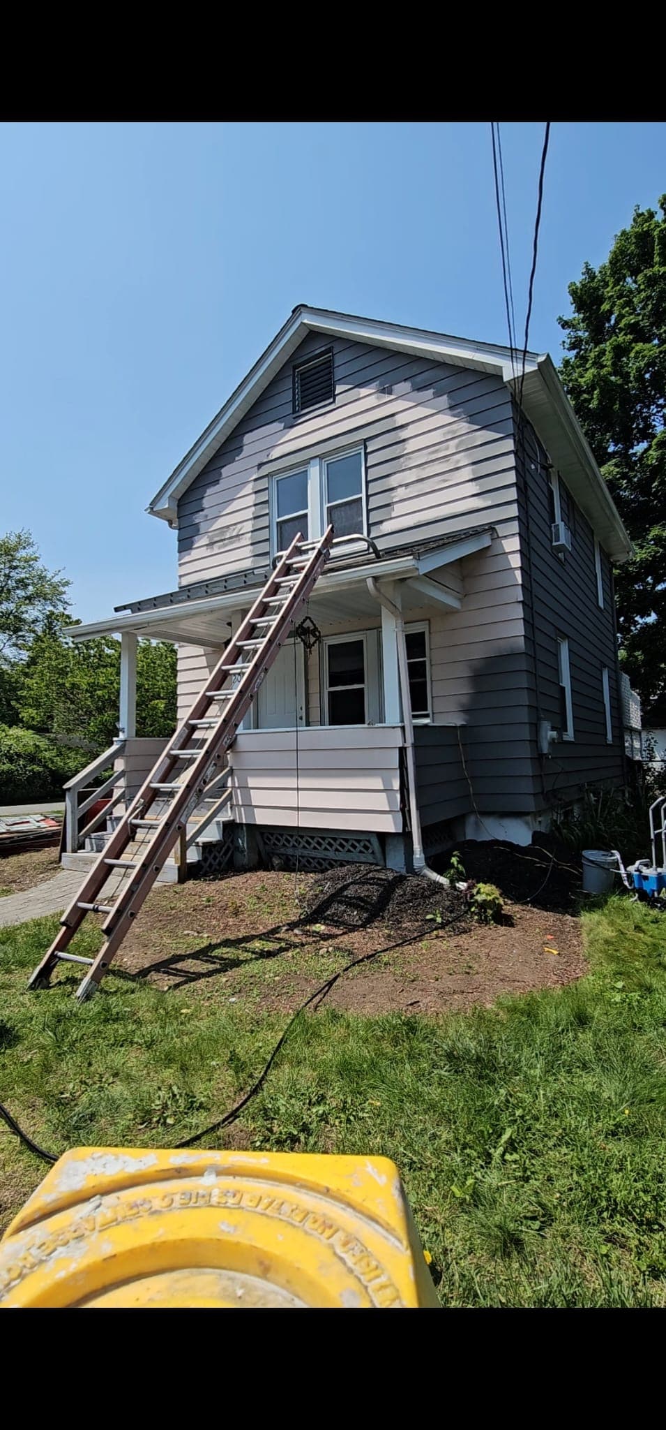Exterior siding replacement in progress — new siding installation, Rockland County NY